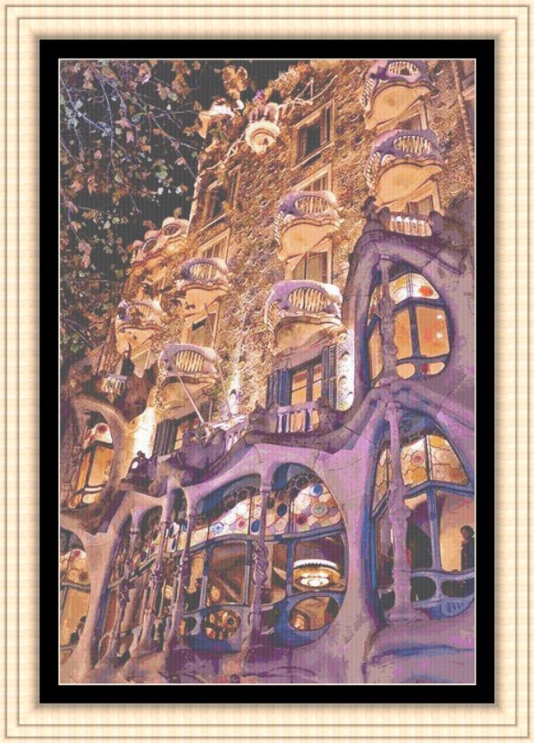 Bordado simulado Casa Batlló versión 3