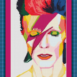 Bordado simulado David Bowie