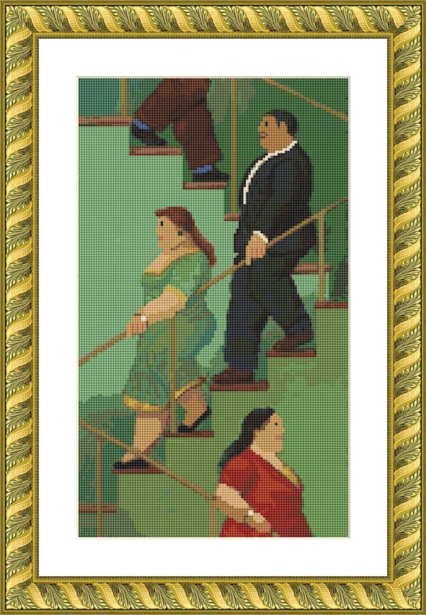 Bordado simulado Escalera 1932