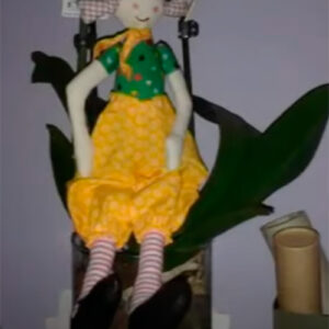 Tilda doll with yellow pants