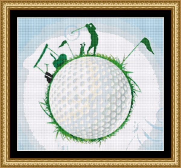 Bordado simulado pelota de golf